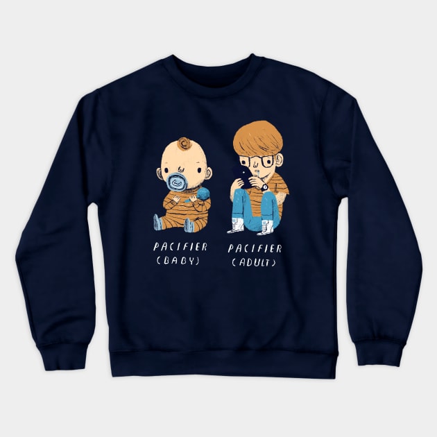 baby vs adult Crewneck Sweatshirt by Louisros